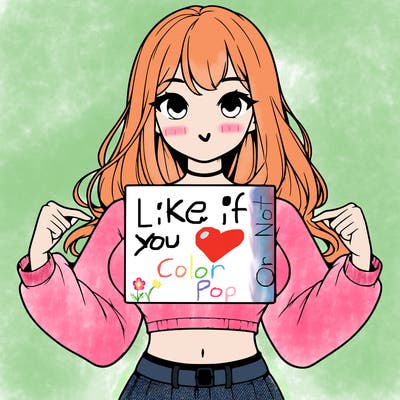 girl holding a blank sign in a long sleeve crop top