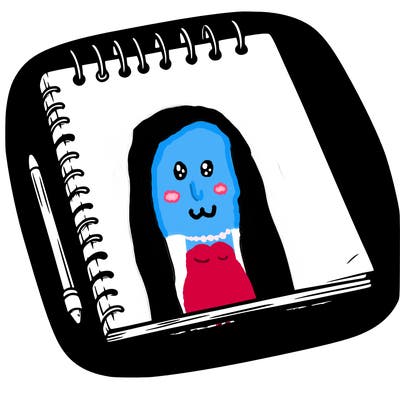 a blank sketch pad