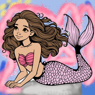 a realistic mermaid