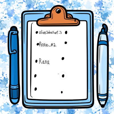 blank clip board with pen