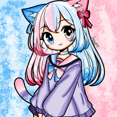 cat anime girl