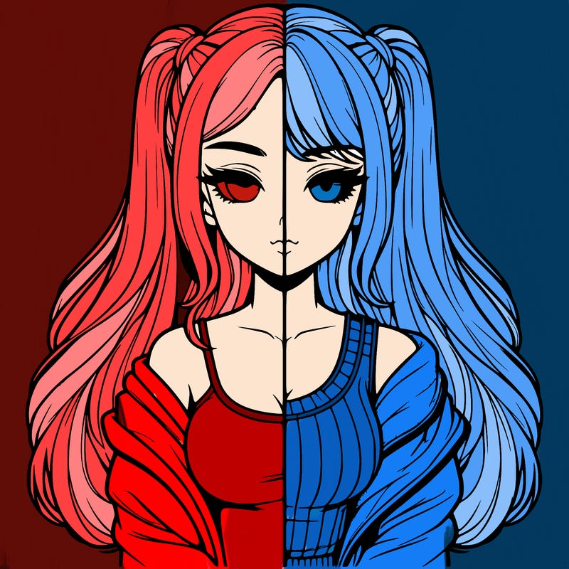 realistic girl split