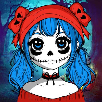 realistic girl halloween