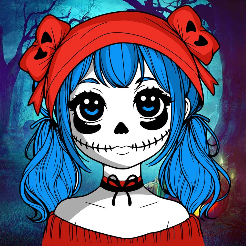 realistic girl halloween