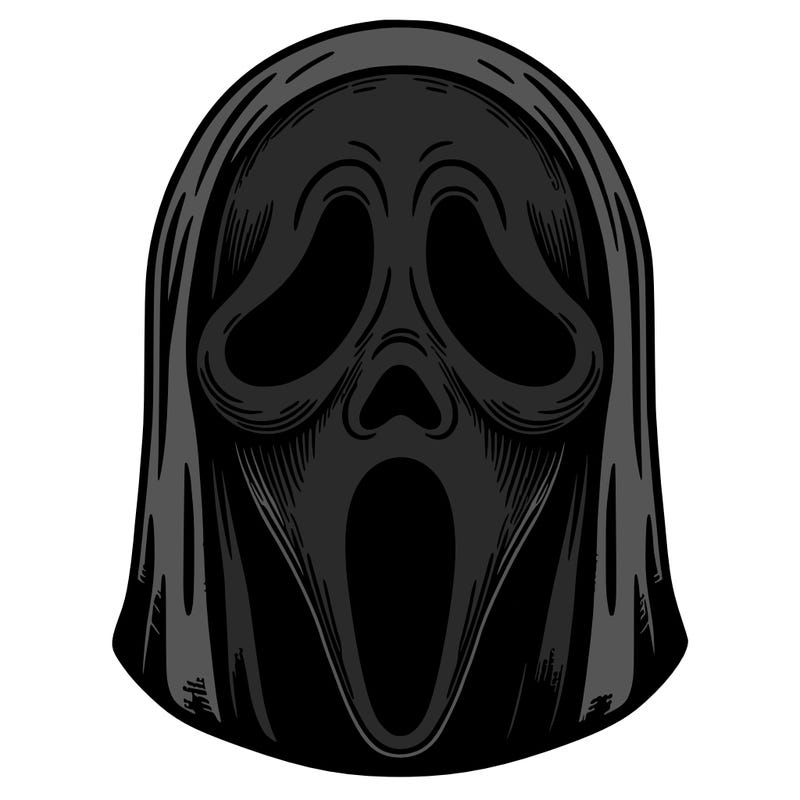 detailed ghostface mask