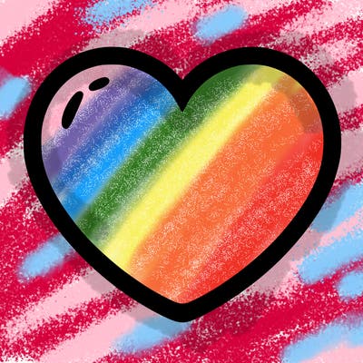 a blank heart