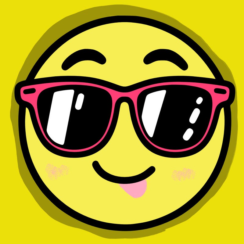 emoji with sunglasses