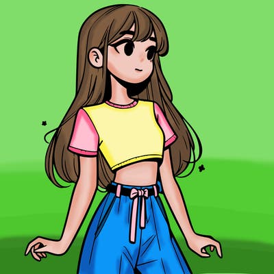 girl in a cute crop top