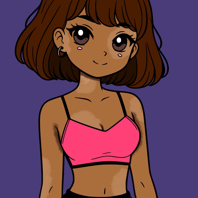 girl with crop top