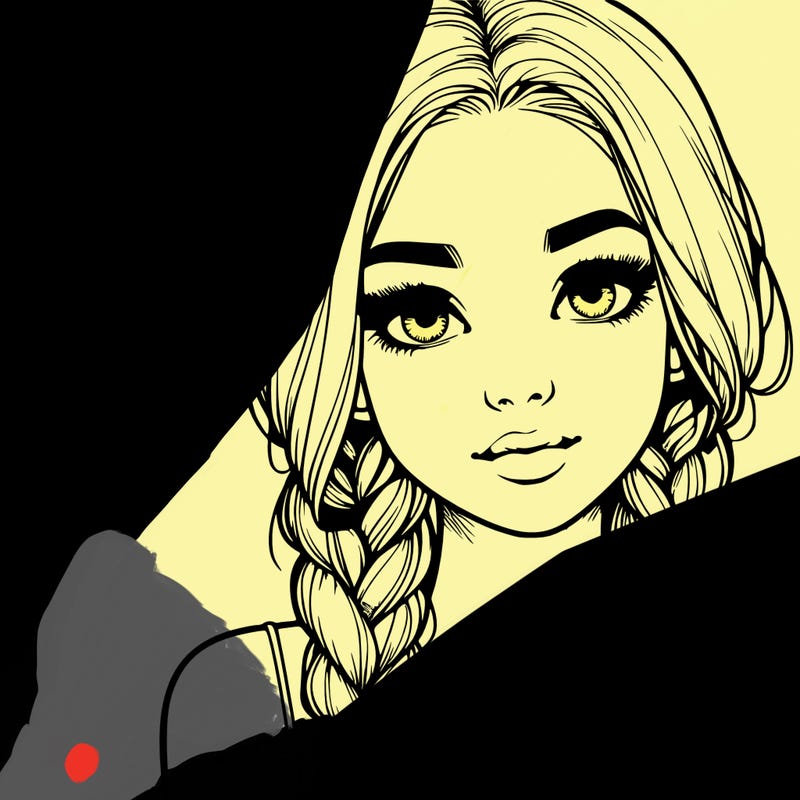 realistic girl with braids