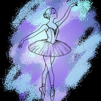 realistic ballerina