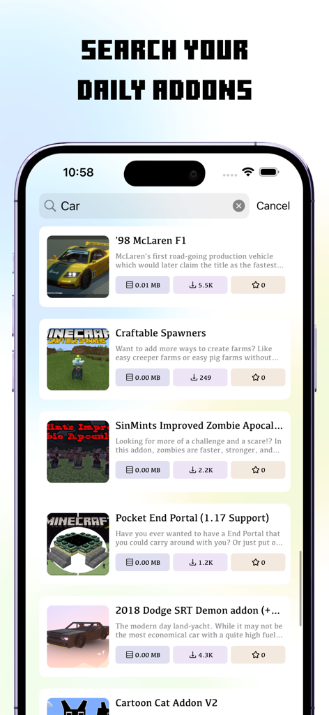 MCPE Addons 4 Minecraft PE - Productivity App | MWM