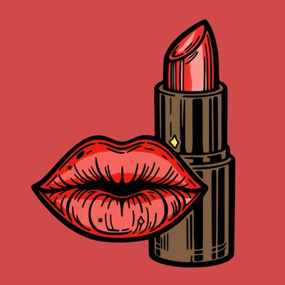 lips and lipstick
