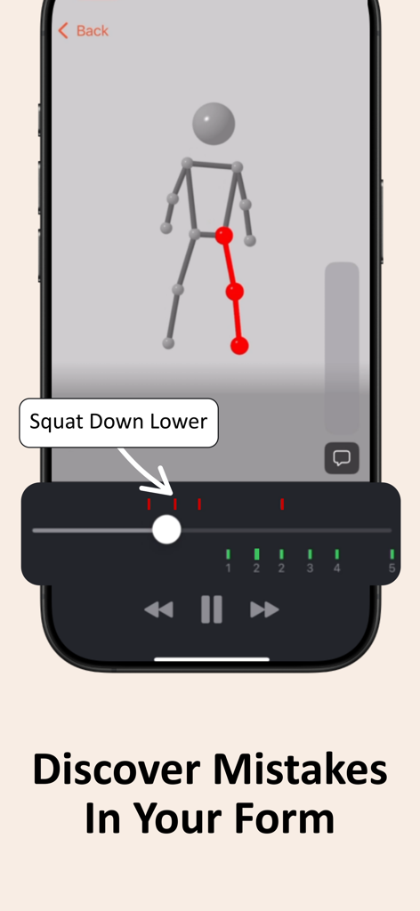 3Dスティックフィギュアのリプレイでフォームフィードバックを提供するAIワークアウトコーチ