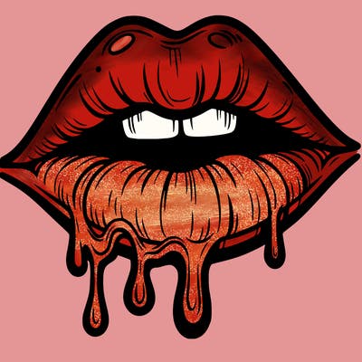 lips that look realistic and drip