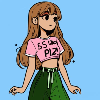 girl in a cute crop top