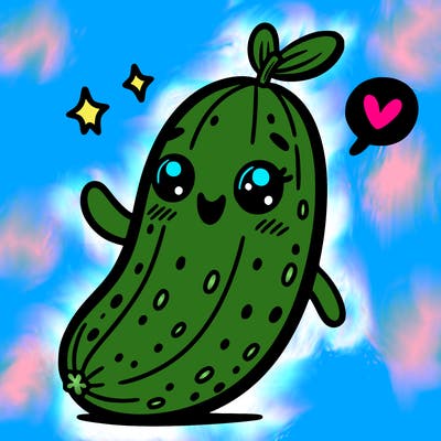 cute, cucumber