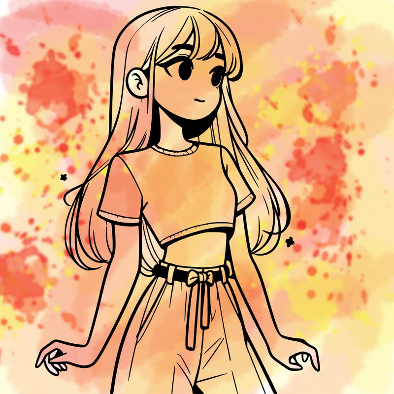 girl in a cute crop top