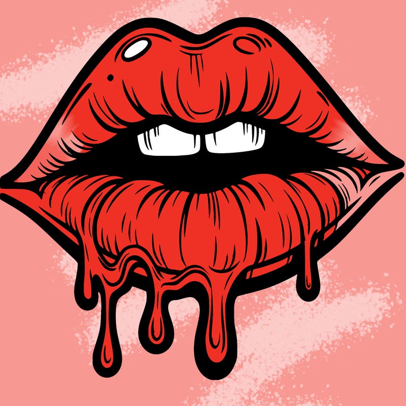 lips that look realistic and drip