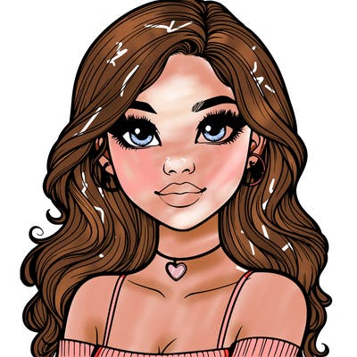 realistic pretty girl