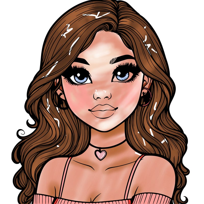 realistic pretty girl