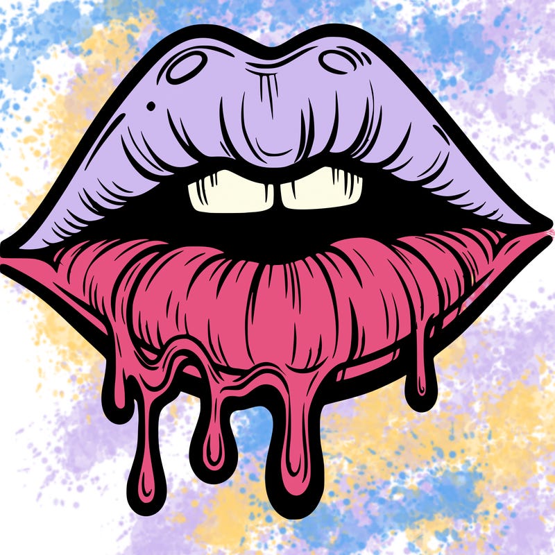 lips that look realistic and drip