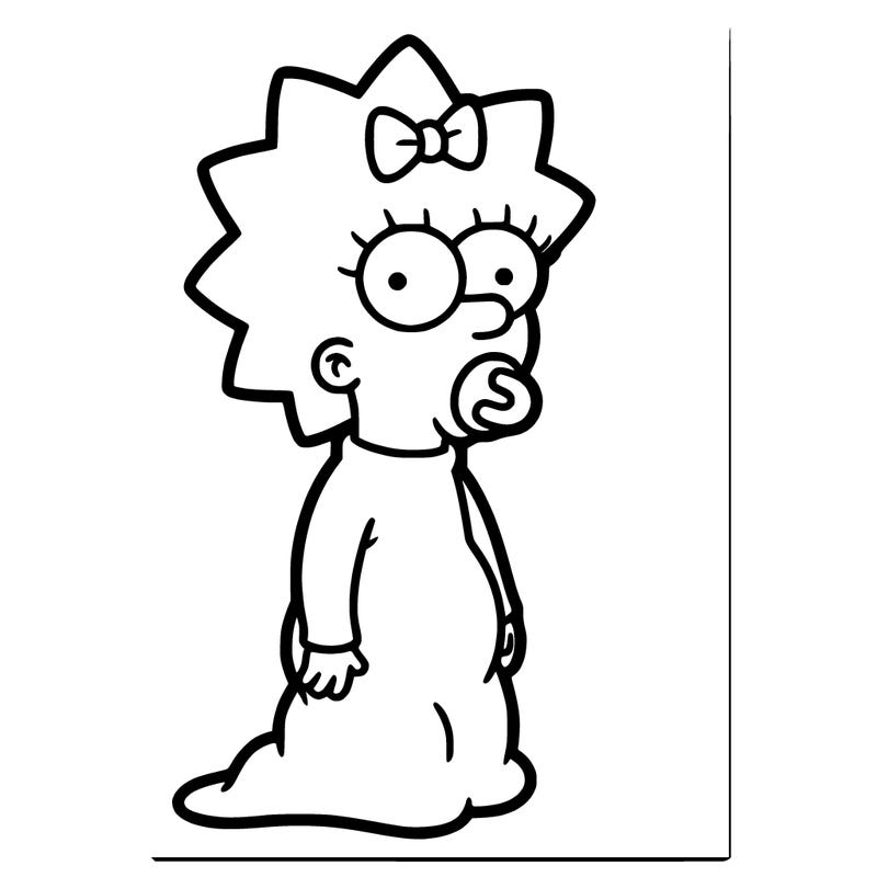 maggie, from the the simpsons