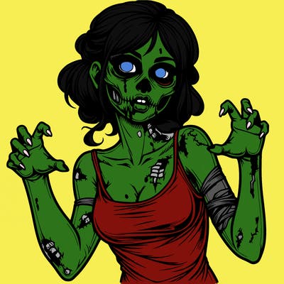 realistic zombie girl