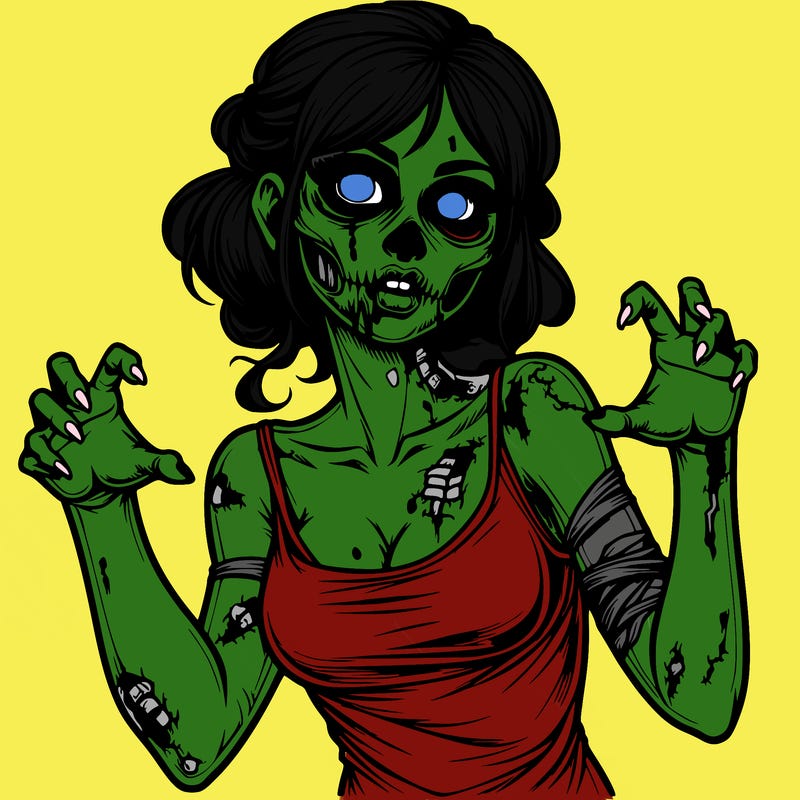realistic zombie girl