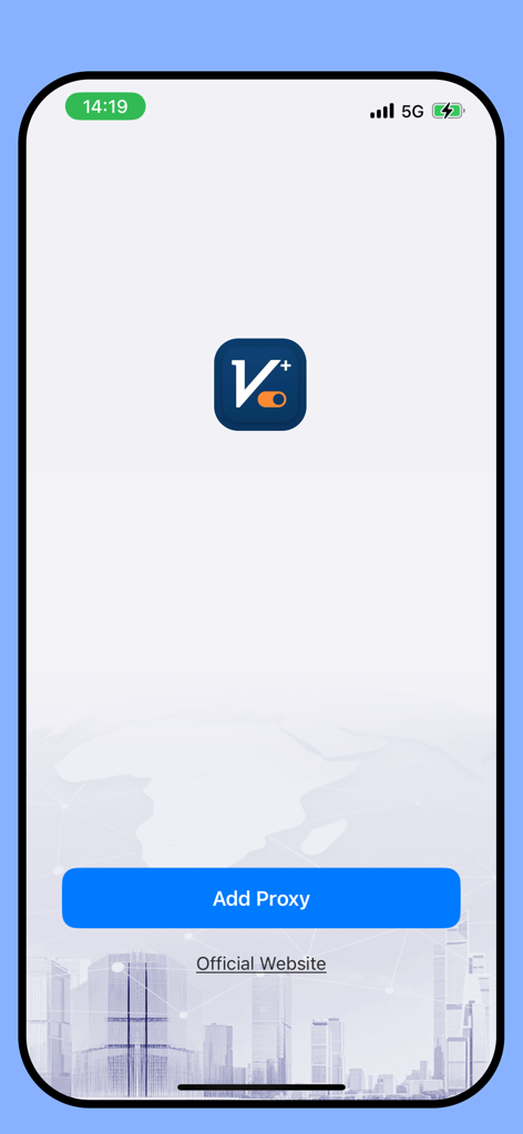 VPN - Mango V2ray - Mango V2ray VPN app interface with Add Proxy button