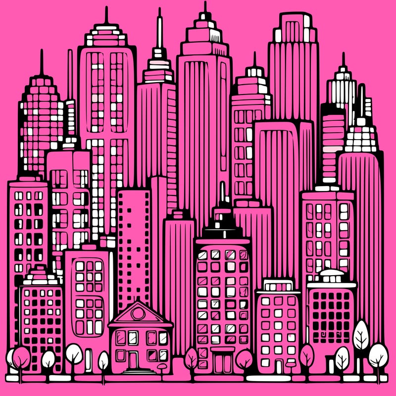 a city with skyscrapers