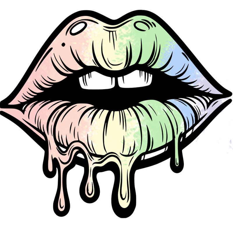 lips that look realistic and drip