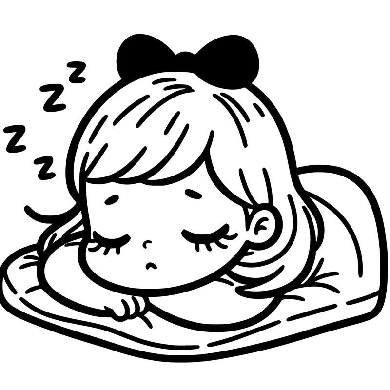 sleepy girl