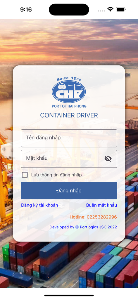 HaiphongPort | Electronic Port Services & Real-Time Tracking