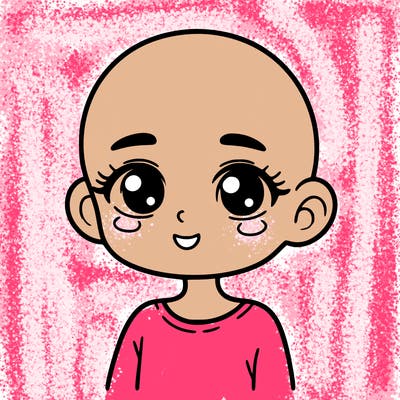 girl with no hair