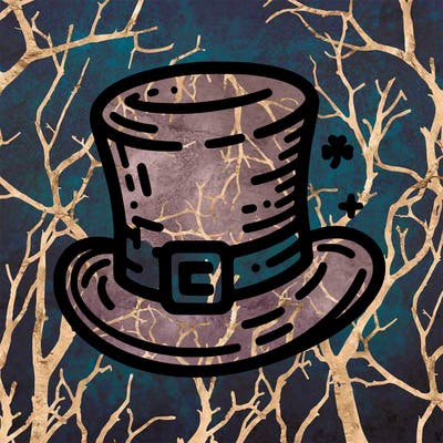 st patrick hat with thin lines