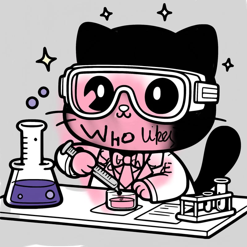 scientist cat