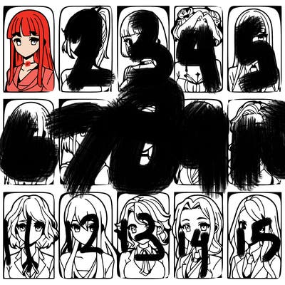 girls that look diffrent anime