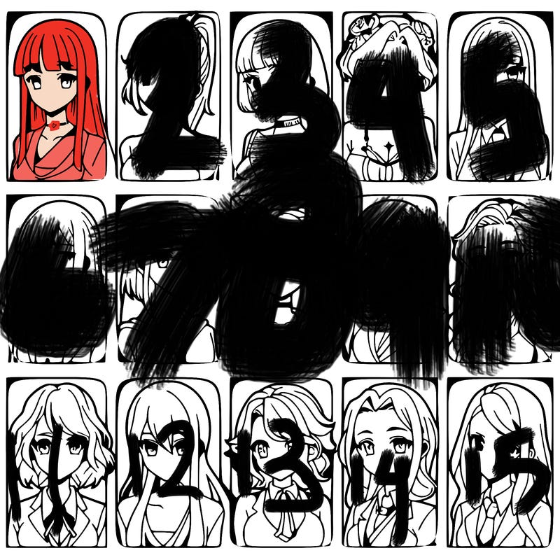 girls that look diffrent anime