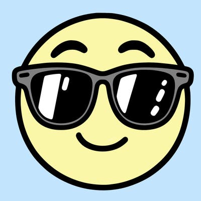 emoji with sunglasses