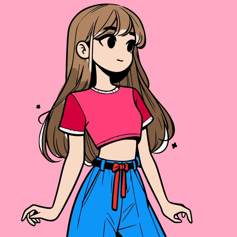 girl in a cute crop top