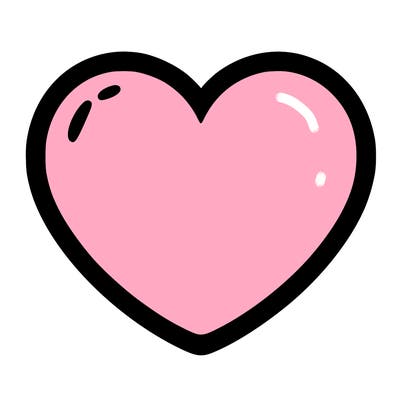 a blank heart