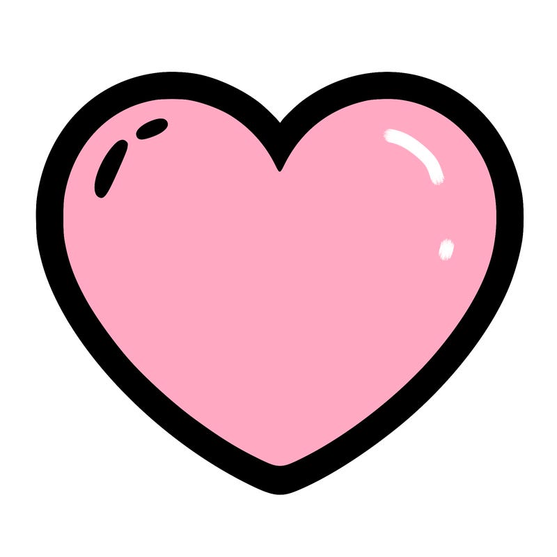 a blank heart
