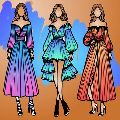 fashion models dresses