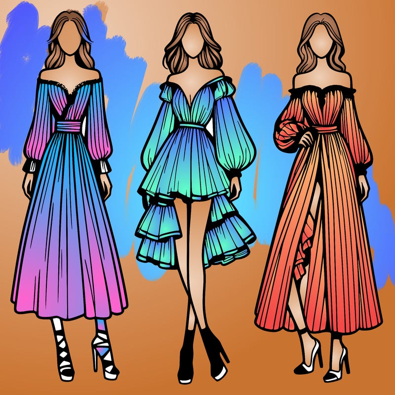 fashion models dresses