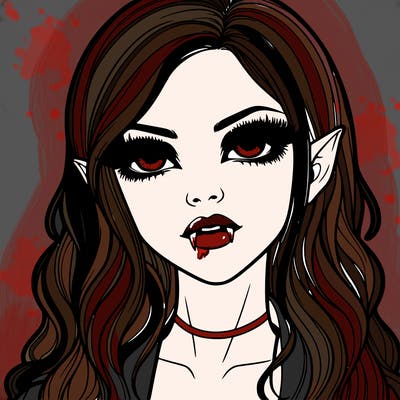 realistic vampire girl