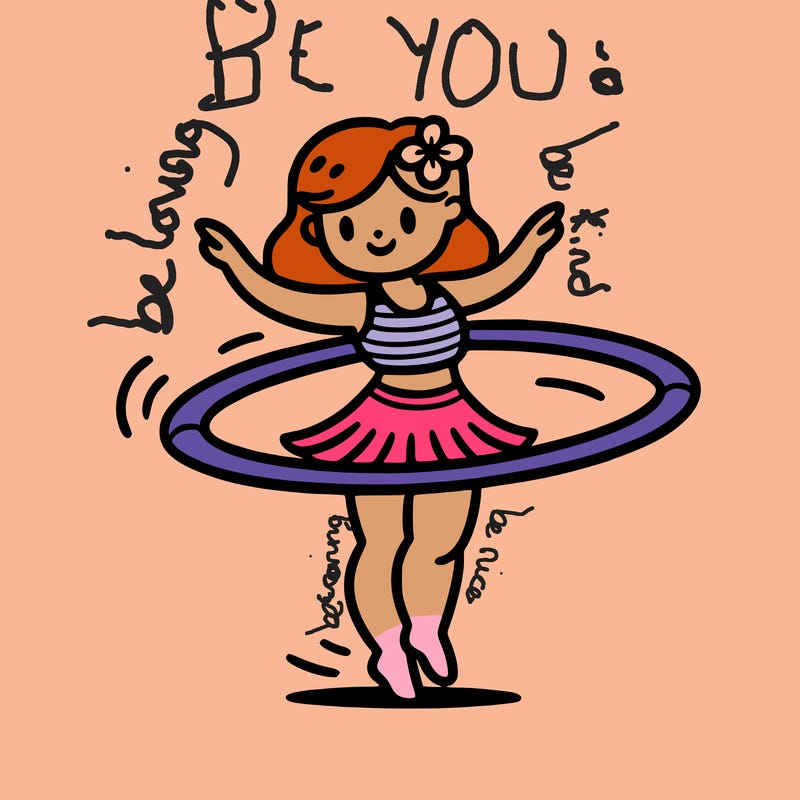 a hula hoop dancer
