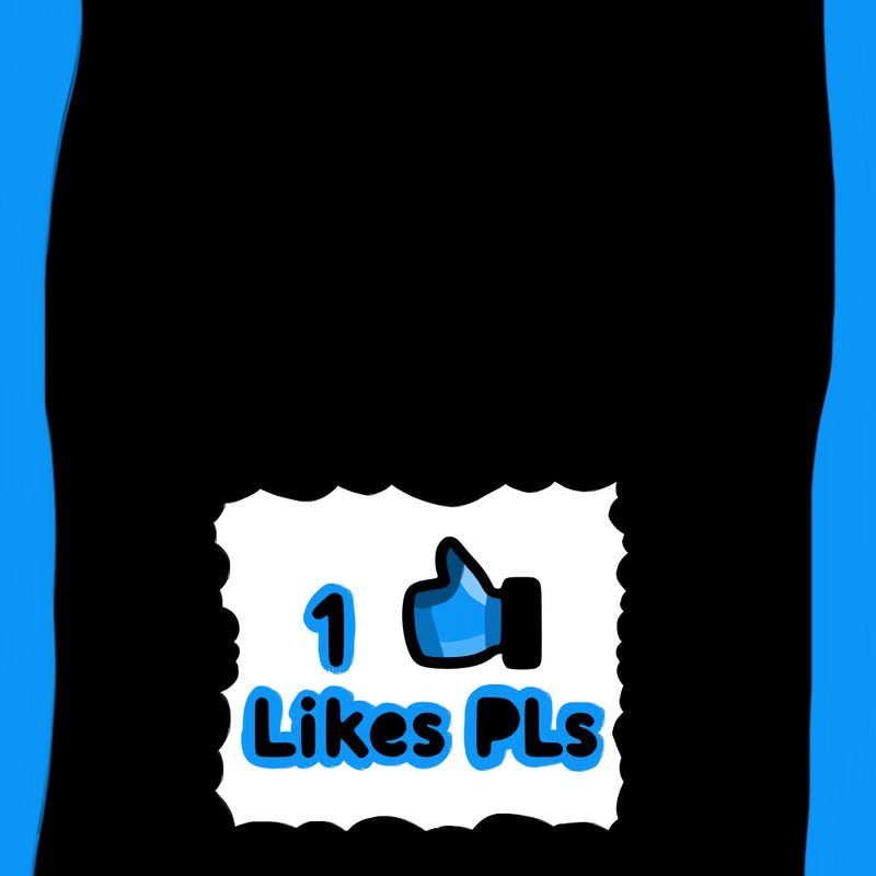 girl holding a sign saying 10 likes pls