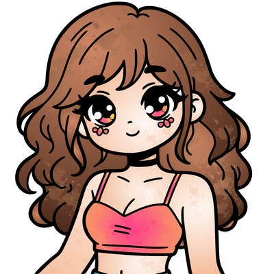 girl in a cute crop top