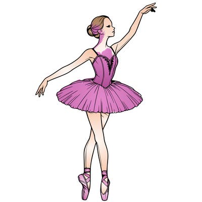 realistic ballerina